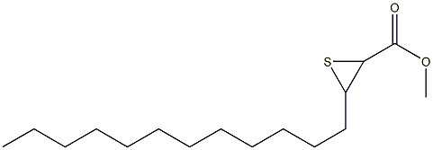 2,3-Epithiopentadecanoic acid methyl ester 구조식 이미지