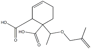 3-Cyclohexene-1,2-dicarboxylic acid hydrogen 1-[1-(methallyloxy)ethyl] ester 구조식 이미지