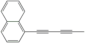 1-(1-Naphthalenyl)-1,3-pentadiyne 구조식 이미지