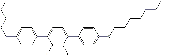 4-Octyloxy-4''-pentyl-2',3'-difluoro-1,1':4',1''-terbenzene 구조식 이미지