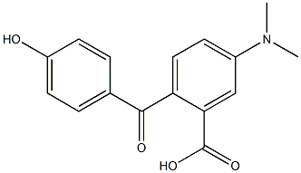 2-(4-Hydroxybenzoyl)-5-(dimethylamino)benzoic acid Structure