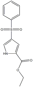 4-(Phenylsulfonyl)-1H-pyrrole-2-carboxylic acid ethyl ester 구조식 이미지