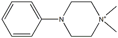 4-Phenyl-1,1-dimethylpiperazinium 구조식 이미지