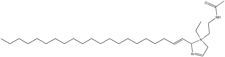 1-[2-(Acetylamino)ethyl]-1-ethyl-2-(1-henicosenyl)-3-imidazoline-1-ium Structure