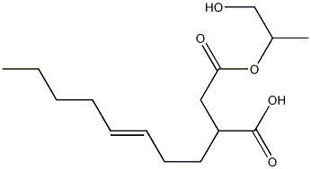 3-(3-Octenyl)succinic acid hydrogen 1-(2-hydroxy-1-methylethyl) ester Structure