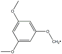 (3,5-Dimethoxyphenoxy)methyl radical Structure