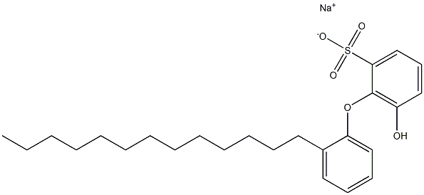 6-Hydroxy-2'-tridecyl[oxybisbenzene]-2-sulfonic acid sodium salt Structure