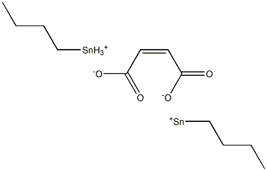 Maleic acid bis[butyltin(II)] salt Structure