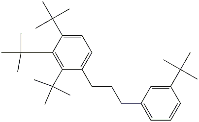 1-(2,3,4-Tri-tert-butylphenyl)-3-(3-tert-butylphenyl)propane 구조식 이미지