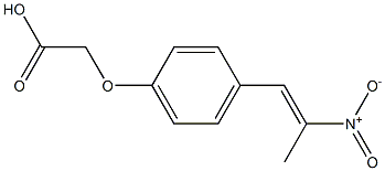 [4-(2-Methyl-2-nitroethenyl)phenoxy]acetic acid Structure