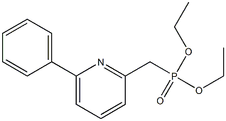 [(6-Phenyl-2-pyridinyl)methyl]phosphonic acid diethyl ester 구조식 이미지
