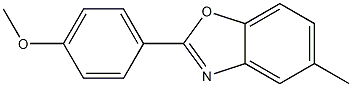 2-(4-Methoxyphenyl)-5-methylbenzoxazole 구조식 이미지