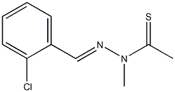 N'-(2-Chlorobenzylidene)methylthioacetohydrazide 구조식 이미지