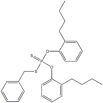 Dithiophosphoric acid O,O-bis(2-butylphenyl)S-benzyl ester Structure