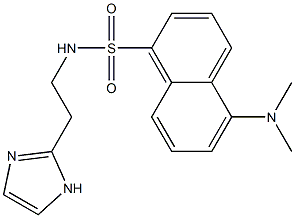 2-[2-[[5-(Dimethylamino)naphthalen-1-yl]sulfonylamino]ethyl]-1H-imidazole Structure