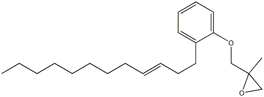 2-(3-Dodecenyl)phenyl 2-methylglycidyl ether Structure