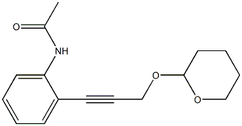 N-[2-[3-[(Tetrahydro-2H-pyran)-2-yloxy]-1-propynyl]phenyl]acetamide Structure