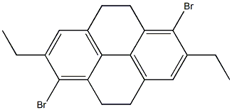 4,5,9,10-Tetrahydro-1,6-dibromo-2,7-diethylpyrene Structure