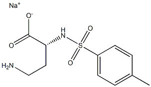 [R,(+)]-4-Amino-2-[(p-tolylsulfonyl)amino]butyric acid sodium salt 구조식 이미지