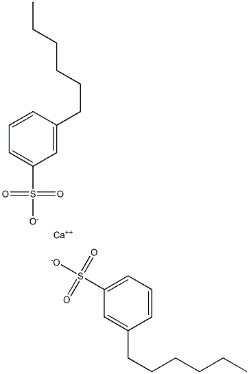 Bis(3-hexylbenzenesulfonic acid)calcium salt Structure