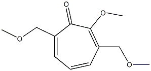 2-Methoxy-3,7-bis(methoxymethyl)cyclohepta-2,4,6-trien-1-one Structure