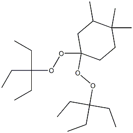 3,4,4-Trimethyl-1,1-bis(1,1-diethylpropylperoxy)cyclohexane Structure