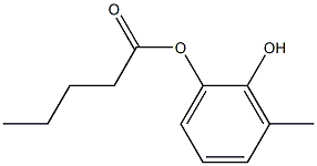 Valeric acid 2-hydroxy-3-methylphenyl ester 구조식 이미지