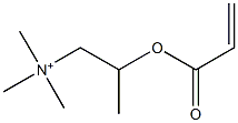 N,N,N-Trimethyl-2-[(1-oxo-2-propenyl)oxy]-1-propanaminium 구조식 이미지