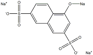 4-(Sodiooxy)-2,7-naphthalenedisulfonic acid disodium salt Structure