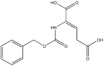 2-[[(Benzyloxy)carbonyl]amino]-2-pentenedioic acid 구조식 이미지