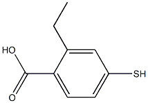 4-Mercaptobenzoic acid O-ethyl ester 구조식 이미지