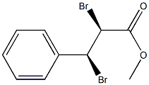 (2S,3S)-2,3-Dibromo-3-phenylpropanoic acid methyl ester Structure