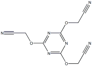 2,4,6-Tris(cyanomethoxy)-1,3,5-triazine Structure