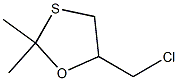 5-Chloromethyl-2,2-dimethyl-1,3-oxathiolane Structure