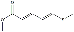 (2E,4E)-5-Methylthio-2,4-pentadienoic acid methyl ester 구조식 이미지