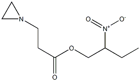 1-Aziridinepropionic acid 2-nitrobutyl ester 구조식 이미지