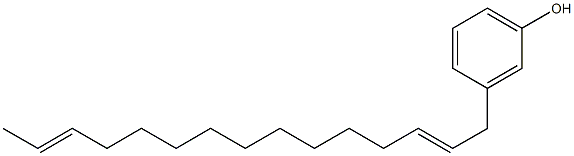 3-(2,13-Pentadecadienyl)phenol 구조식 이미지