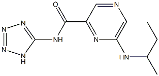6-sec-Butylamino-N-(1H-tetrazol-5-yl)pyrazine-2-carboxamide Structure