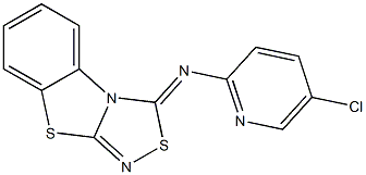 3-(5-Chloro-2-pyridinyl)imino[1,2,4]thiadiazolo[3,4-b]benzothiazole 구조식 이미지