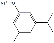 Sodium 3-isopropyl-5-methylphenolate Structure
