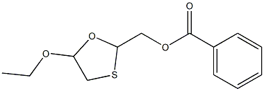 5-Ethoxy-2-(benzoyloxymethyl)-1,3-oxathiolane 구조식 이미지