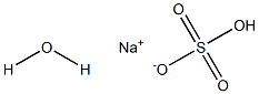 Sodium hydrogensulfate hydrate 구조식 이미지
