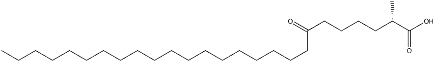 [S,(+)]-2-Methyl-7-oxohexacosanoic acid Structure