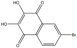 2,3-Dihydroxy-6-bromo-1,4-naphthoquinone Structure