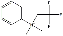 Phenyldimethyl(2,2,2-trifluoroethyl)aminium 구조식 이미지