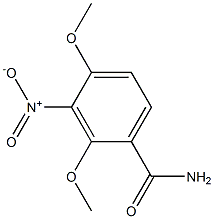 2,4-Dimethoxy-3-nitrobenzamide 구조식 이미지