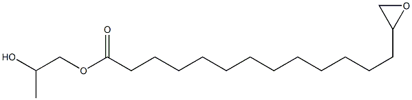 14,15-Epoxypentadecanoic acid 2-hydroxypropyl ester Structure