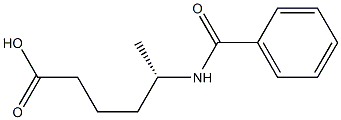 [S,(+)]-5-(Benzoylamino)hexanoic acid 구조식 이미지