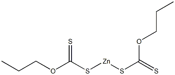 Bis(propoxycarbonothioylthio)zinc 구조식 이미지