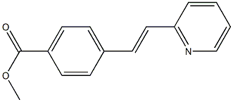 2-(4-(Methoxycarbonyl)styryl)pyridine 구조식 이미지